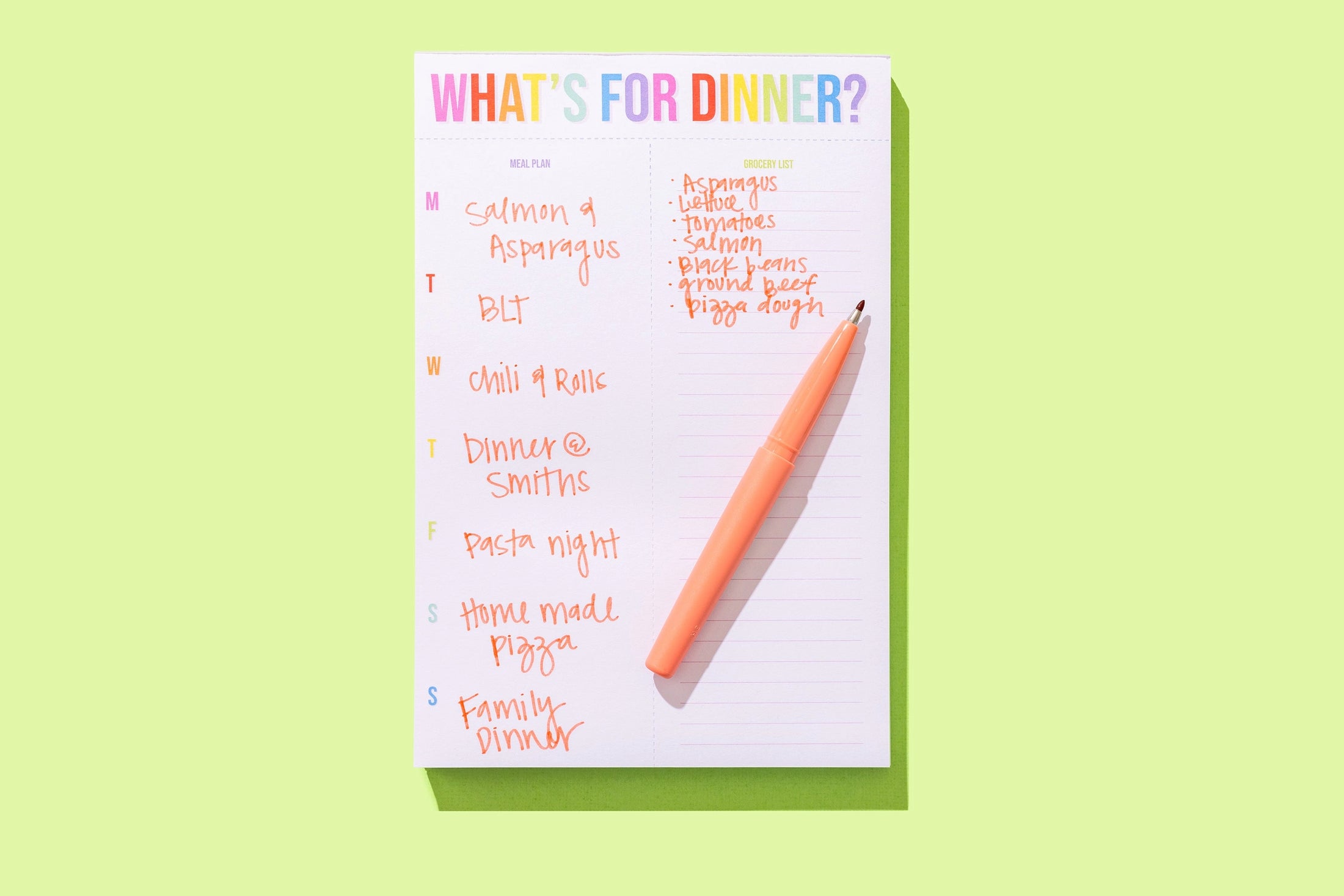 What's For Dinner Notepad