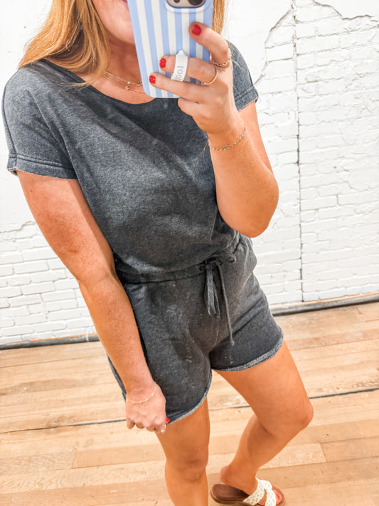 Lena Romper - Black