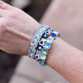 Load image into Gallery viewer, Daisy Bracelet - Pink + Blue
