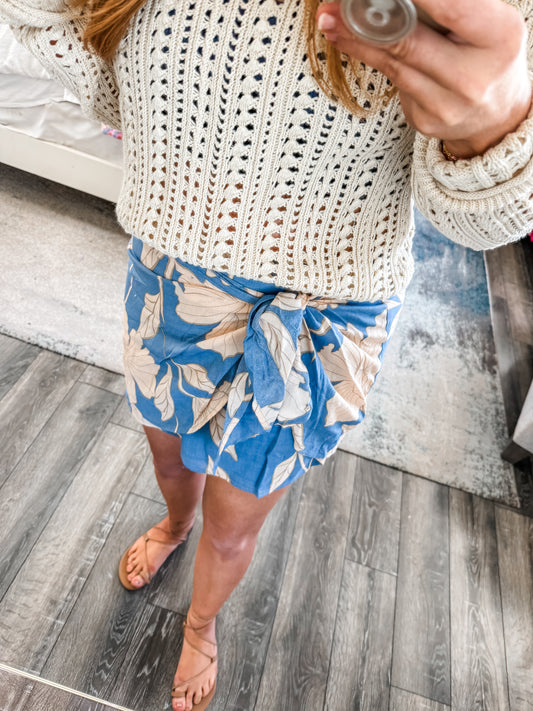 Z Supply Lorna Bloom Floral Mini Skirt
