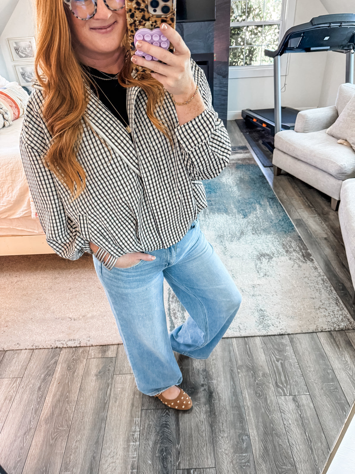 Reese Gingham Jacket