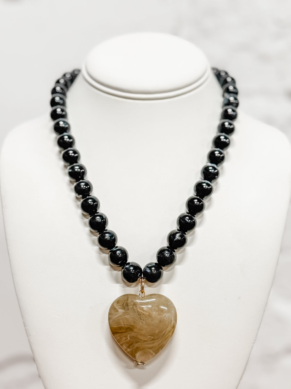 Black Heart Necklace