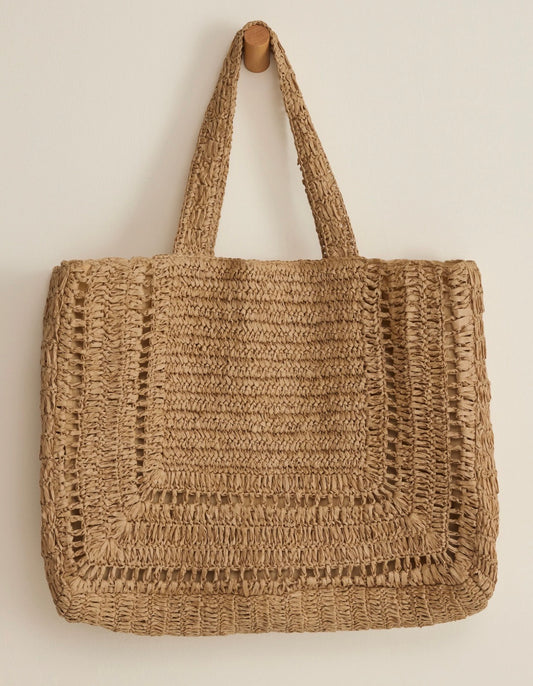 Z Supply Hideaway Raffia Tote