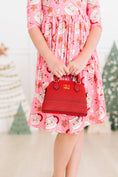 Load image into Gallery viewer, Red Shimmer Girl's Crossbody Purse
