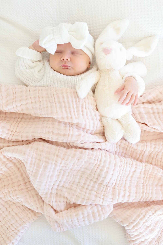 Organic Cotton Muslin Swaddles: Primrose