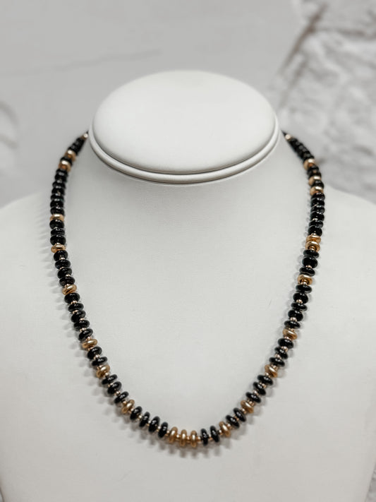 Noir et Or Necklace