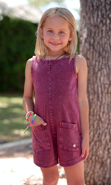 Tailgate Romper- Maroon