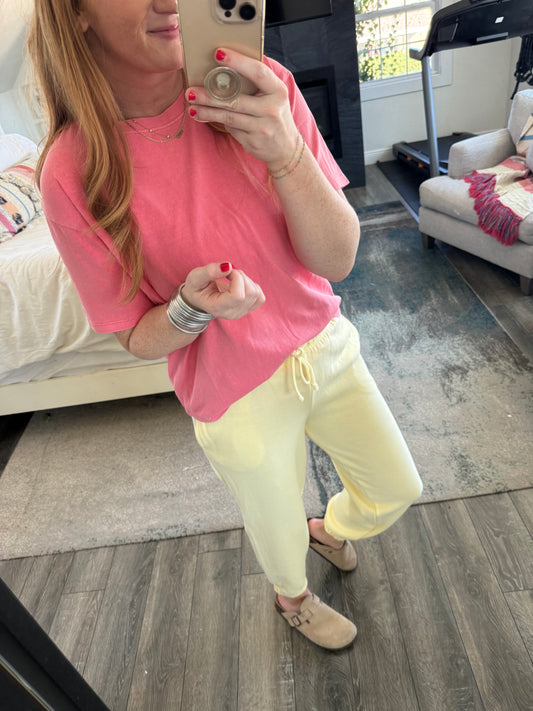 Loranne Spring Tees - Pink