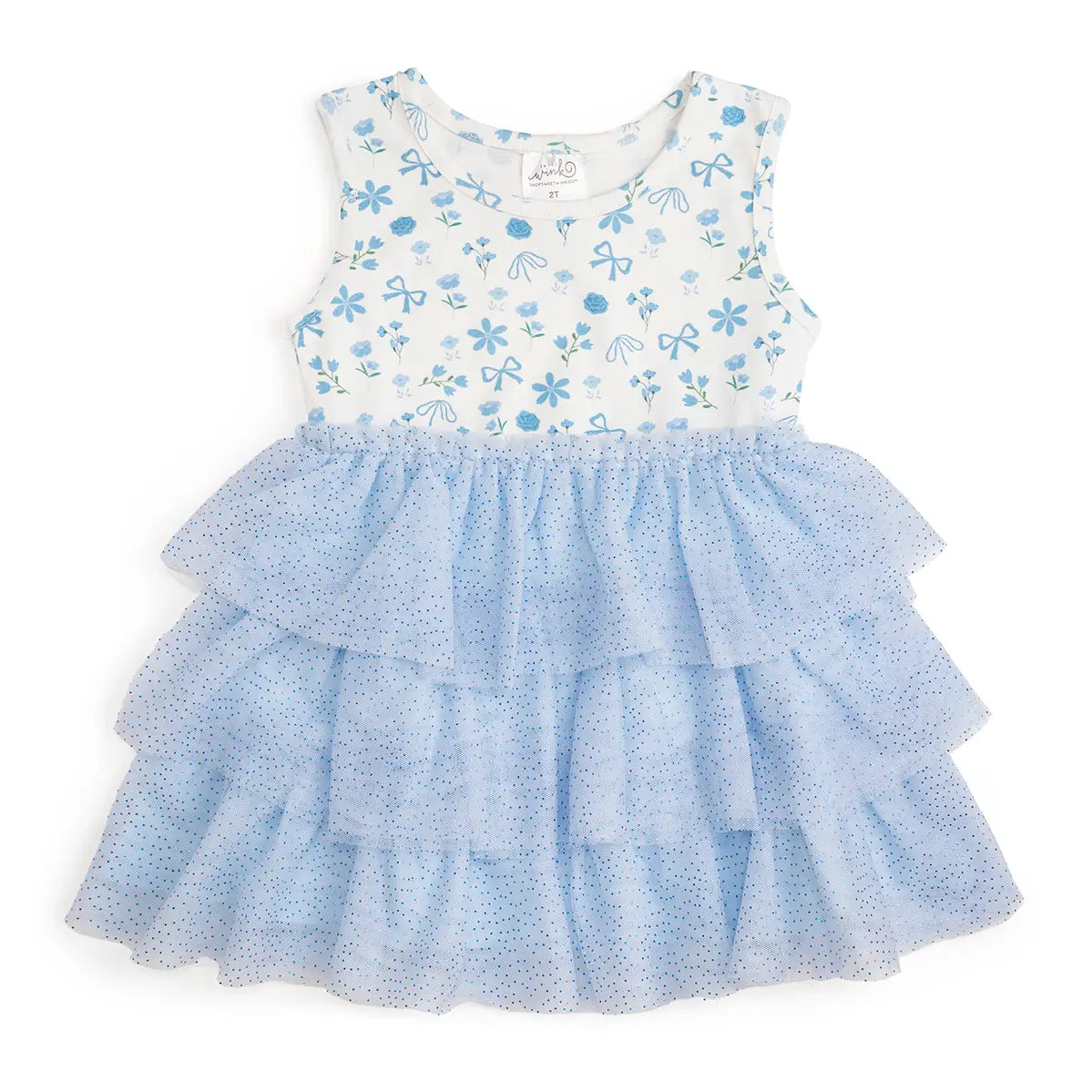 Sky Floral Tutu Dress