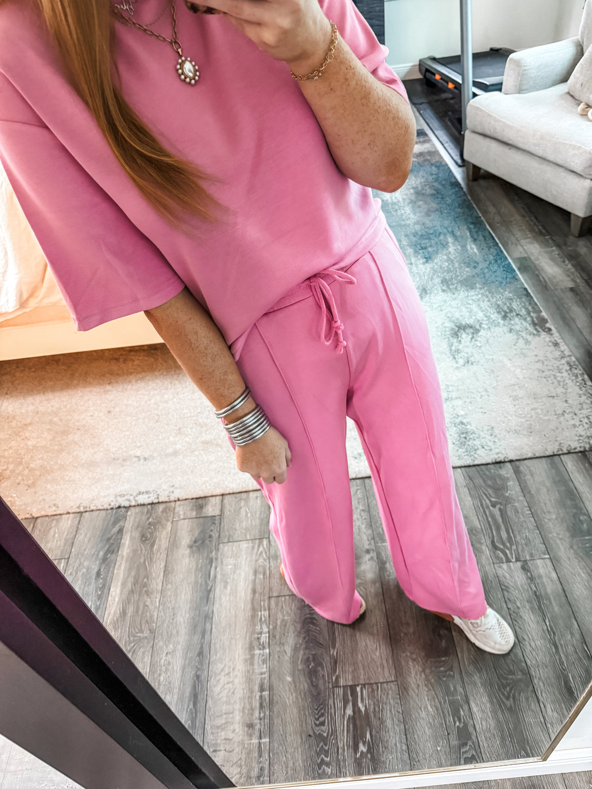 Everyday Luxe Lounge Pants - Pink