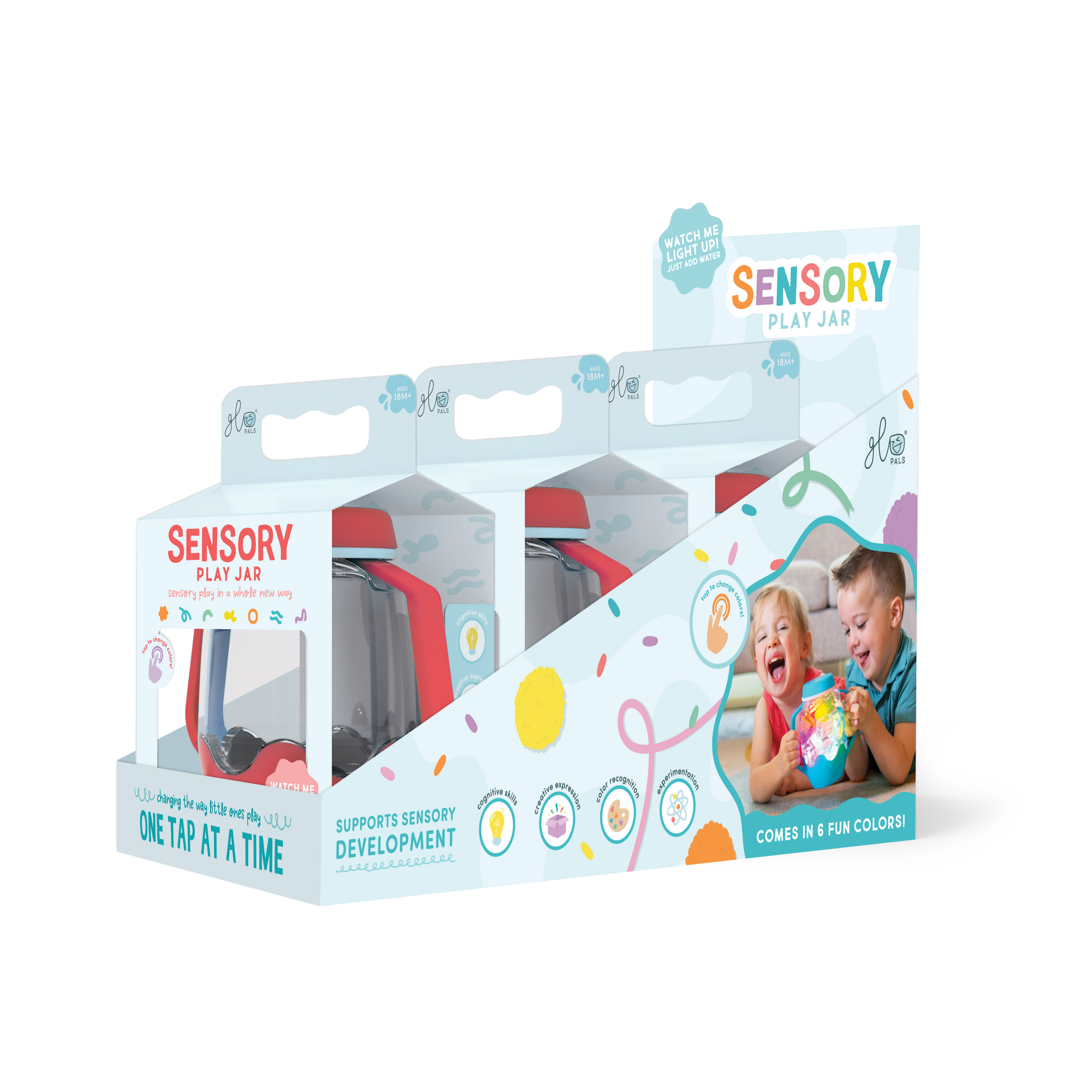 Coral Sensory Play Jar