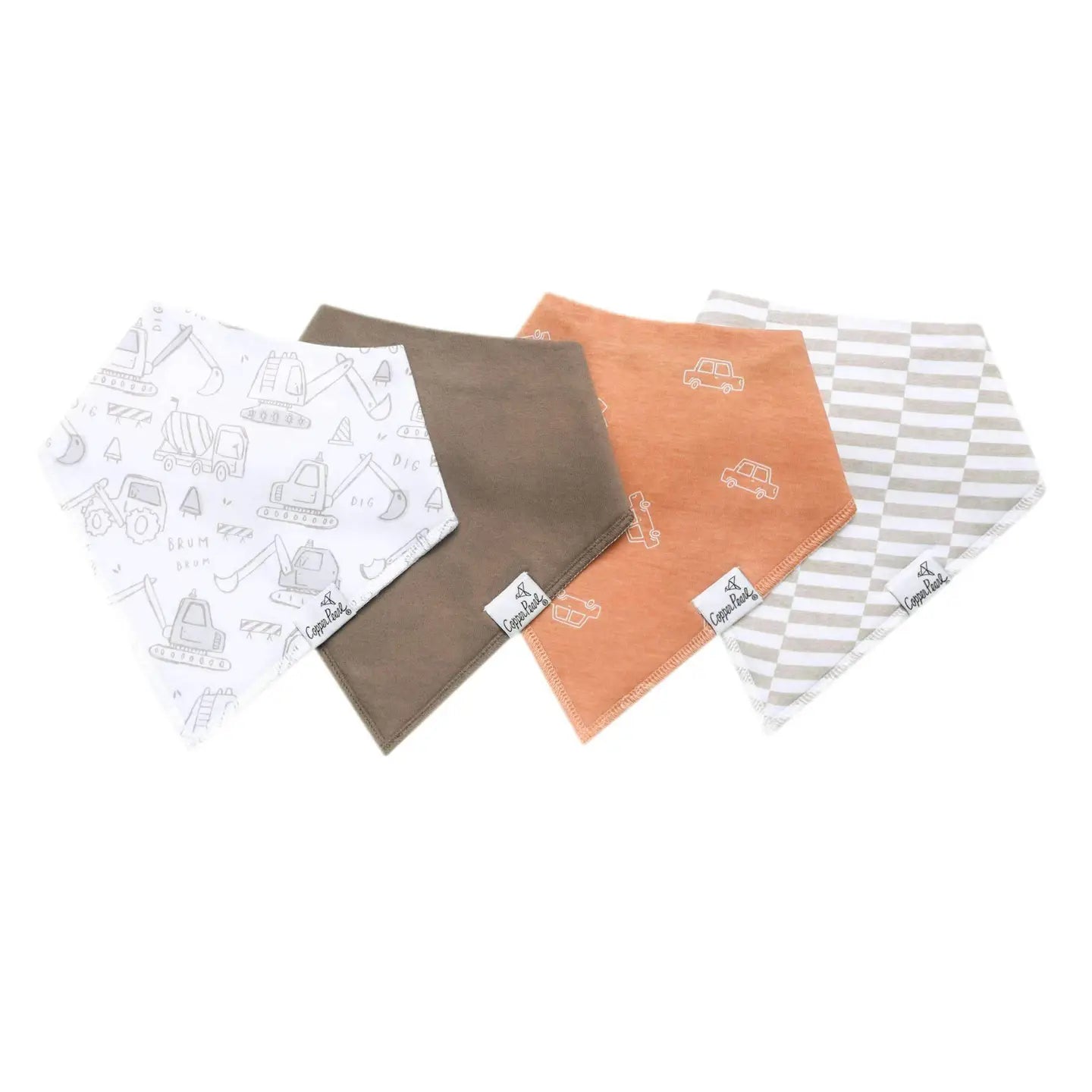 Copper Pearl Bandana Bibs - Gage