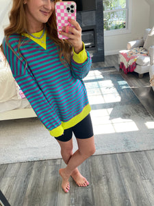 Jenn Striped Sweatshirt