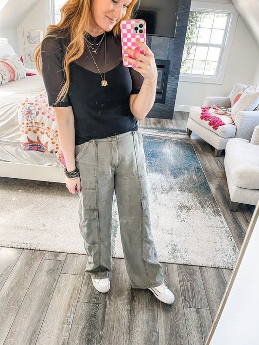 Dani Wide Leg Cargo Pants