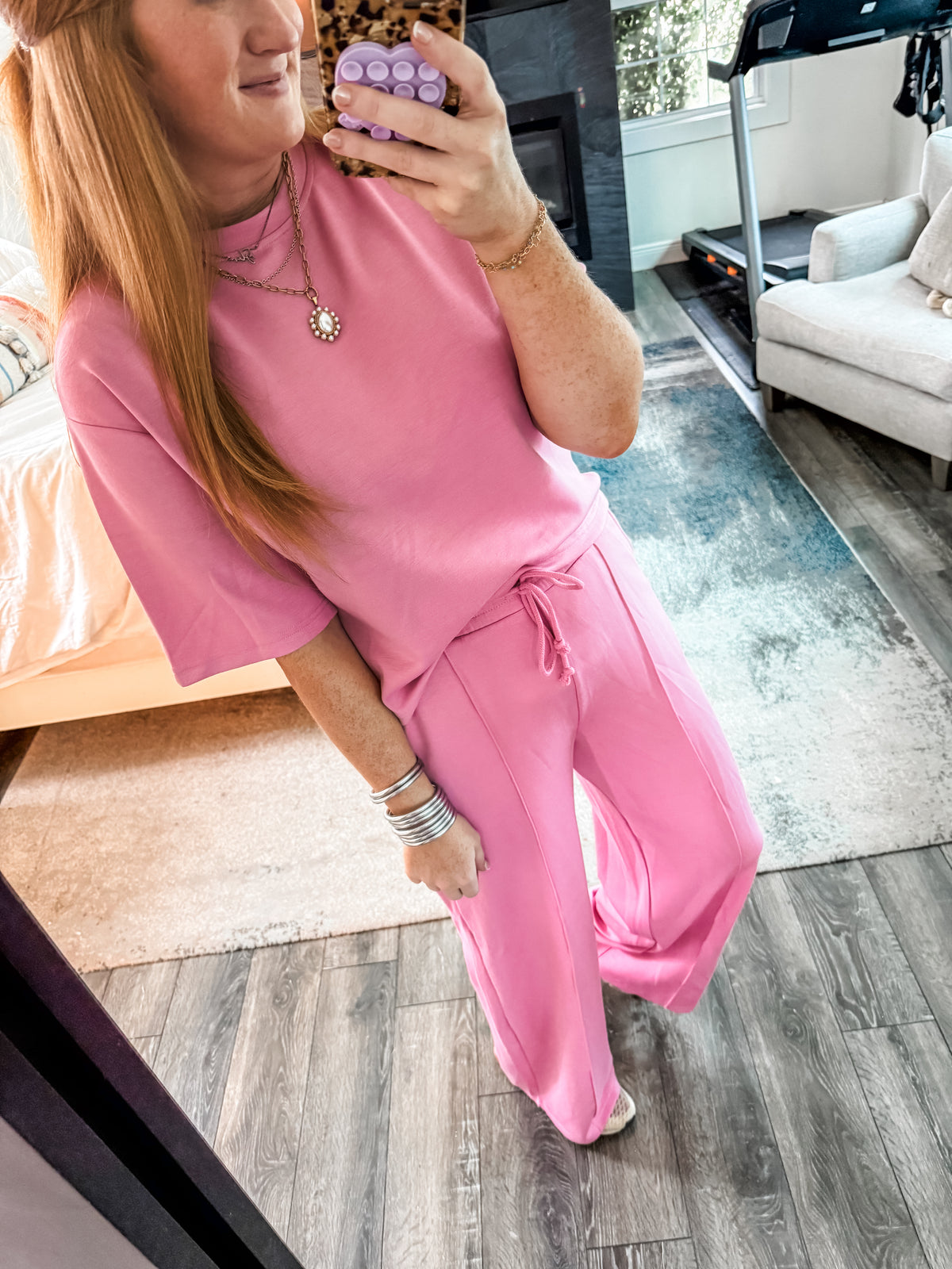 Everyday Luxe Lounge Pants - Pink