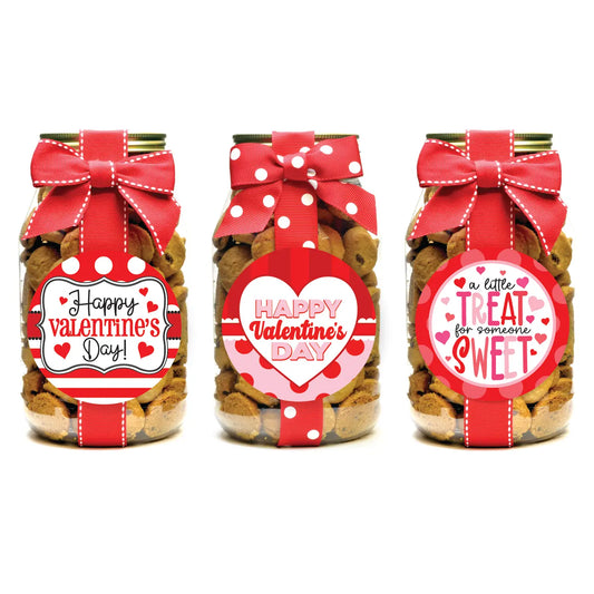 Valentines Cookies (Chocolate Chip) Quart Jar