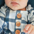 Load image into Gallery viewer, Paxton's Plaid Newborn Baby Knot Gown & Hat Set
