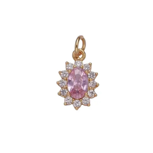 Light Pink Gem Charm