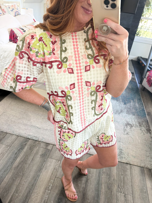 Lula Embroidered Top