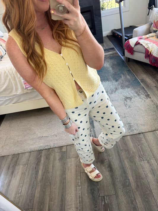 Polka Dot Barrel Pants