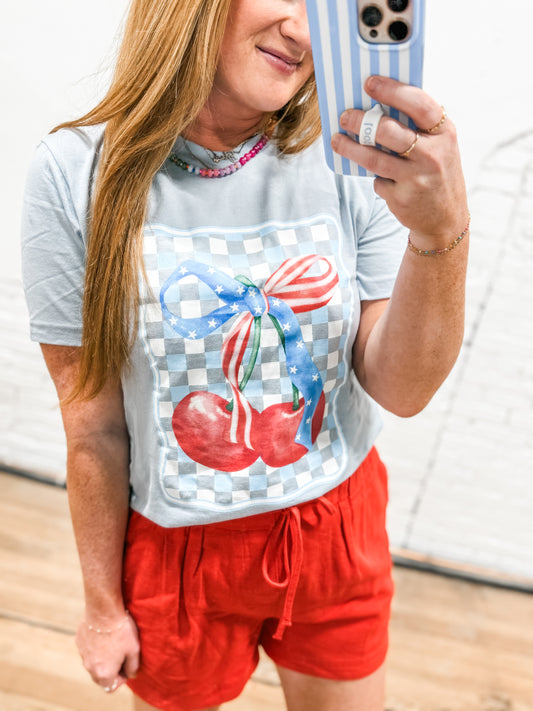 Cherry America Graphic Tee