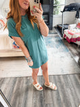 Load image into Gallery viewer, Alivia T-Shirt Dress - Teal
