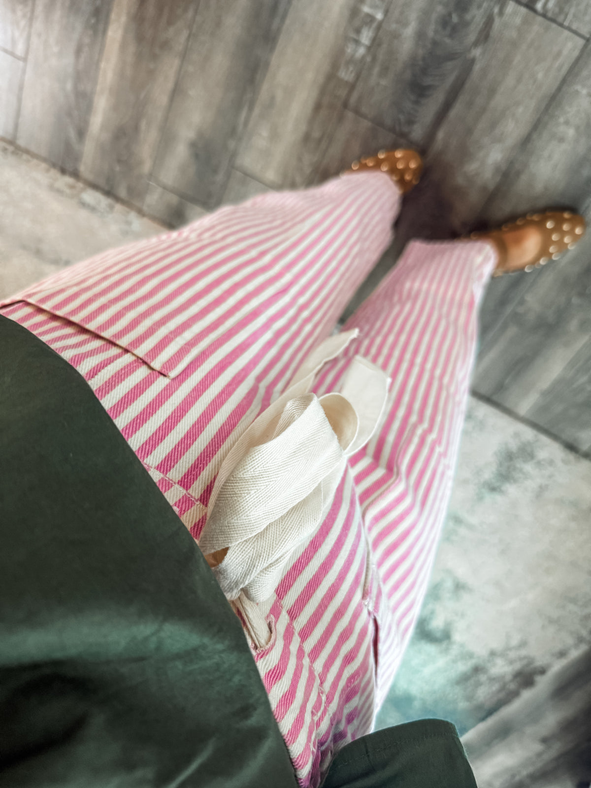 Madelyn Striped Pants - Pink