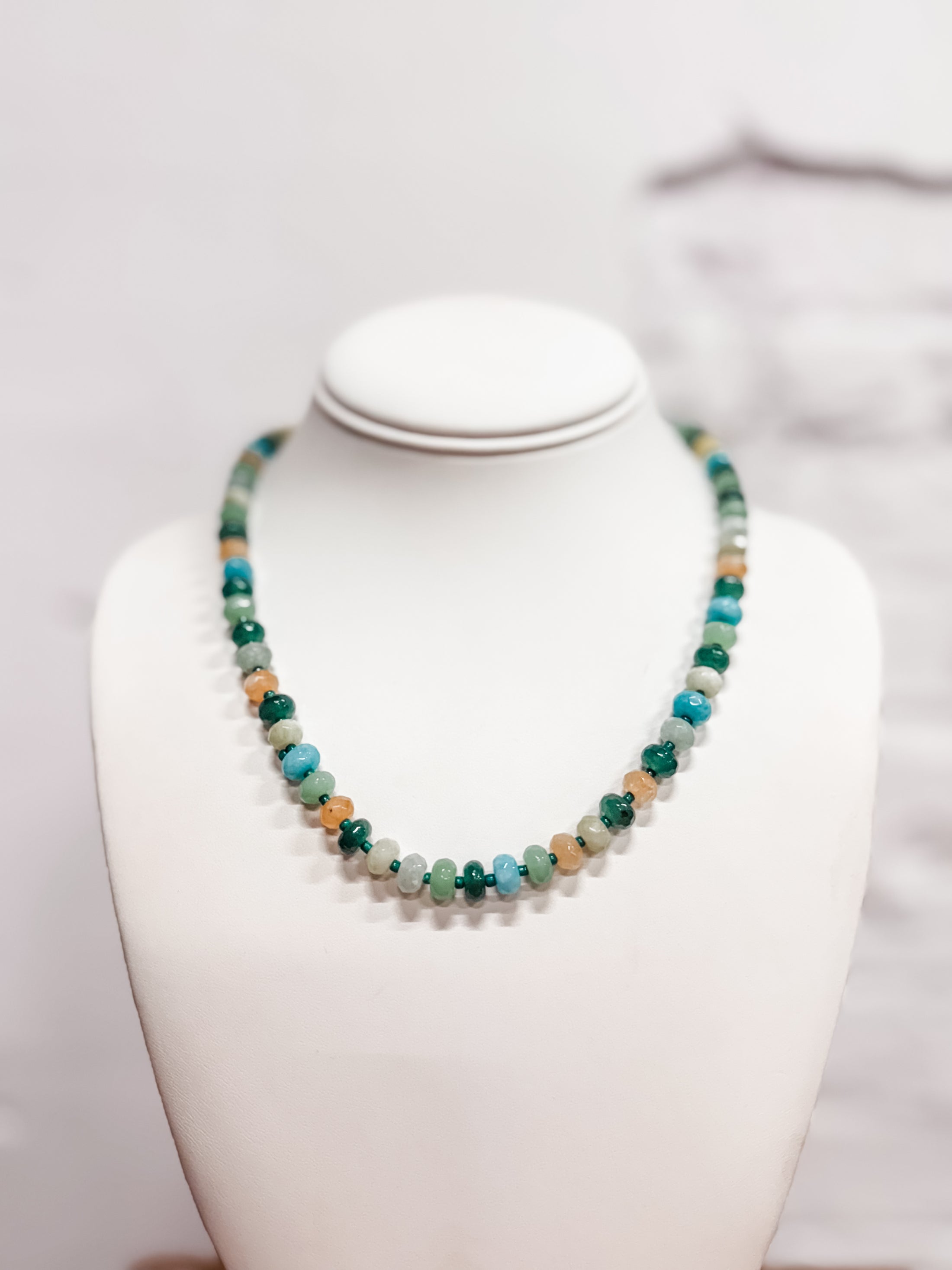 Lucky Charm Glass Bead Necklace