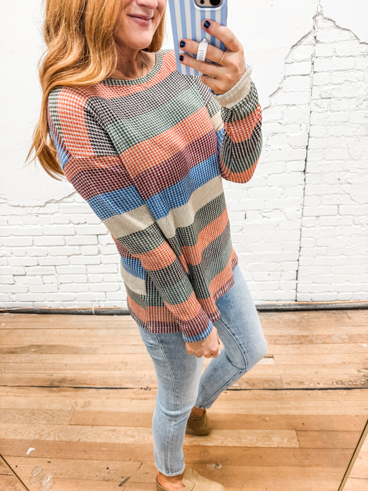 Autumn Striped Top