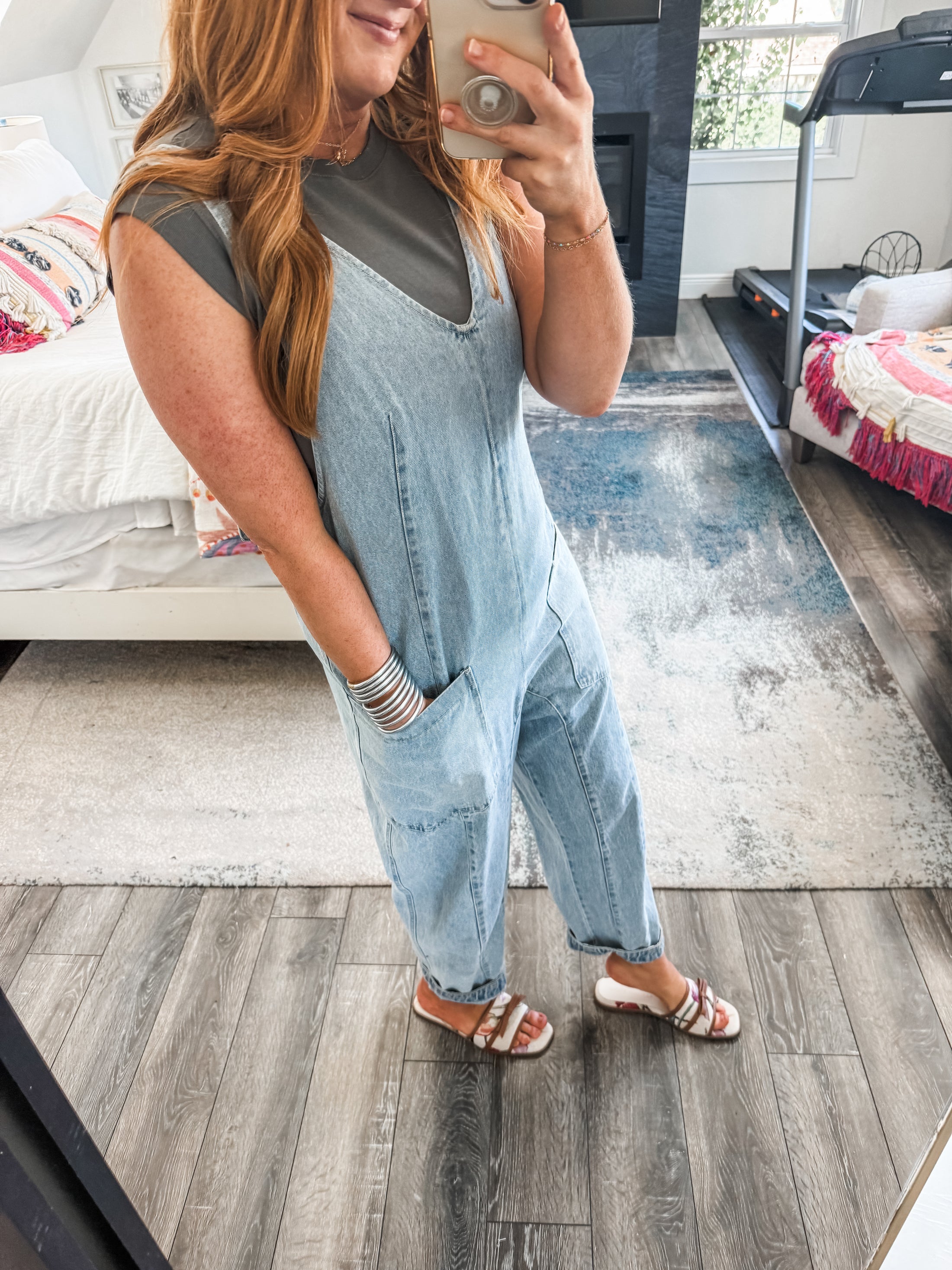 Empower Cinched Side Tank - charcoal