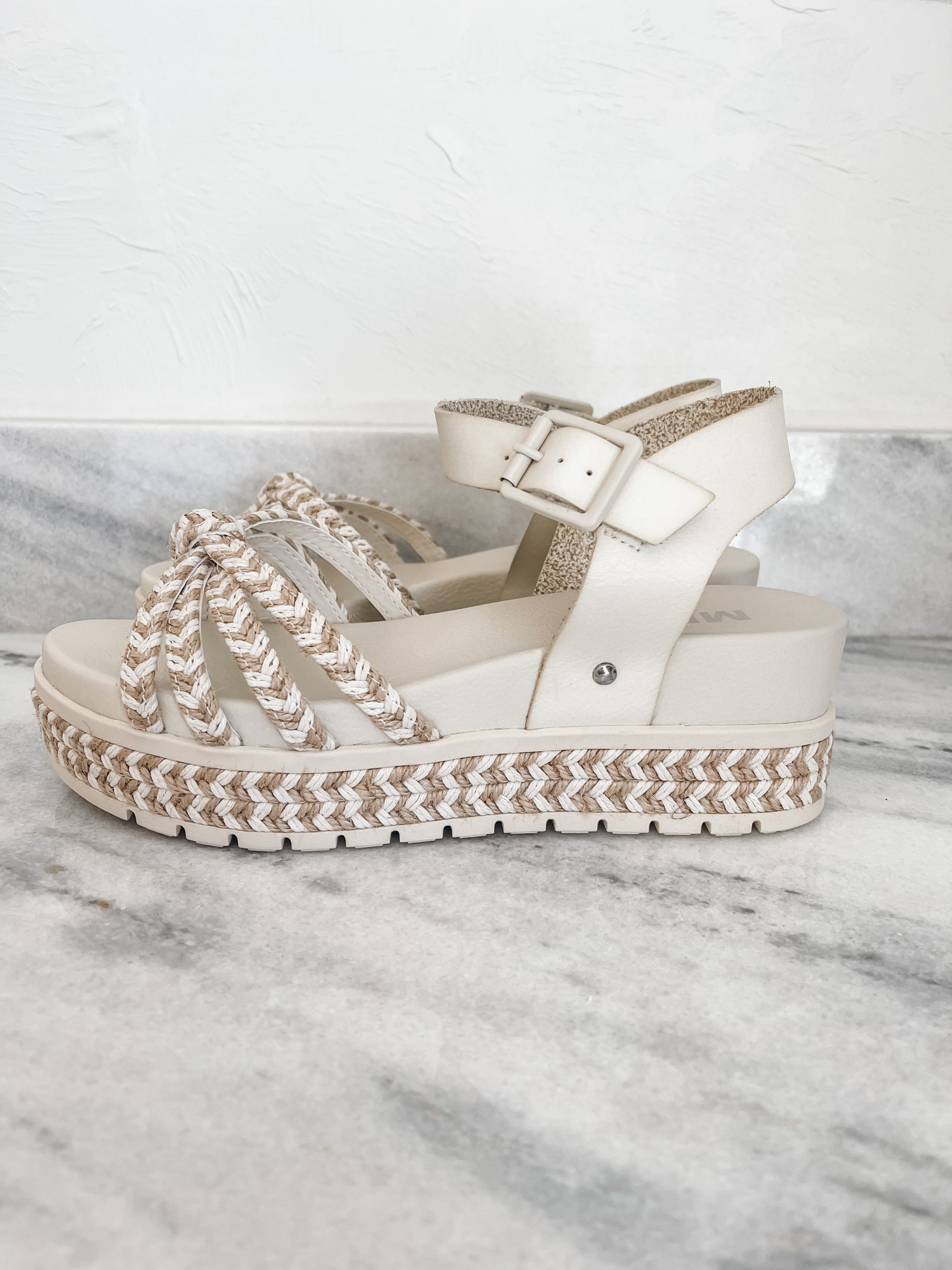 Kehlani Platform Sandals - Bone