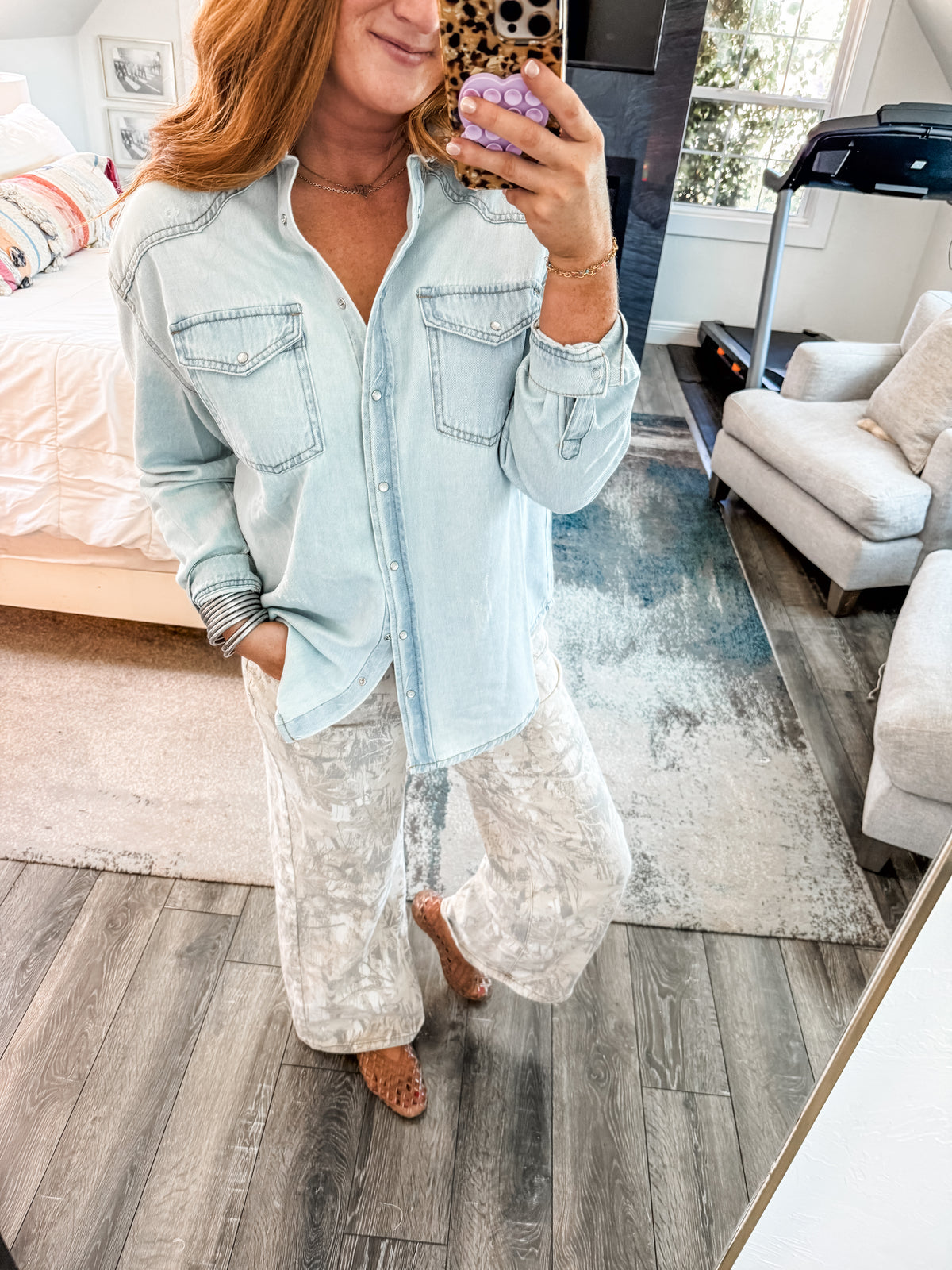 Lainey Denim Top