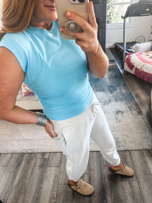 Empower Cinched Side Tank - blue