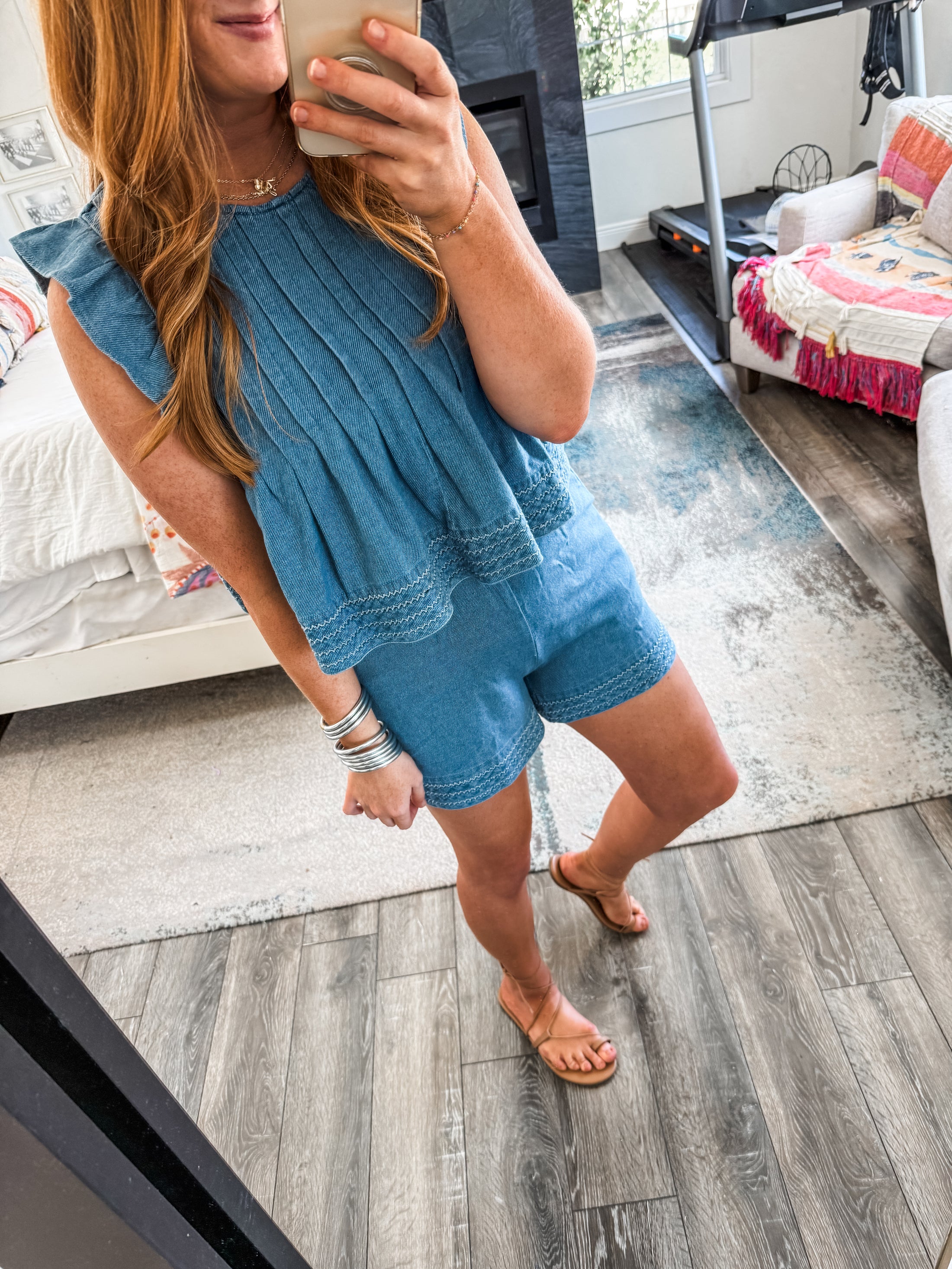 Willa Denim Top