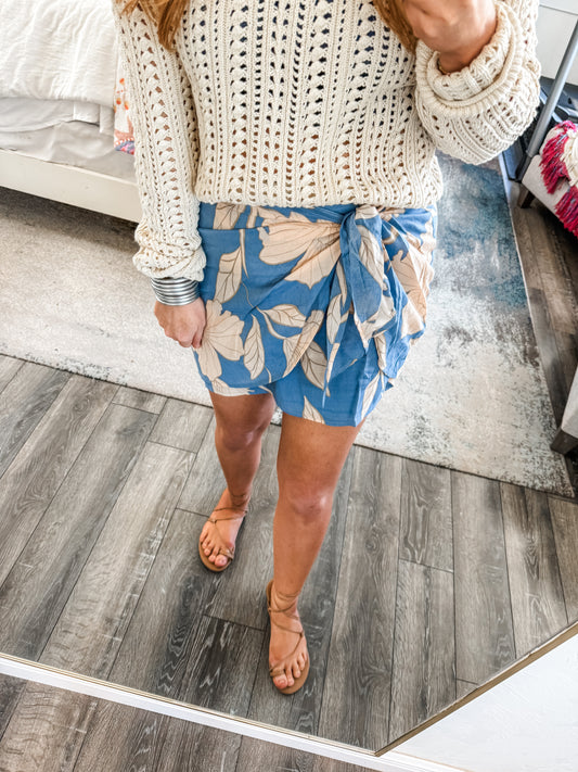 Z Supply Lorna Bloom Floral Mini Skirt