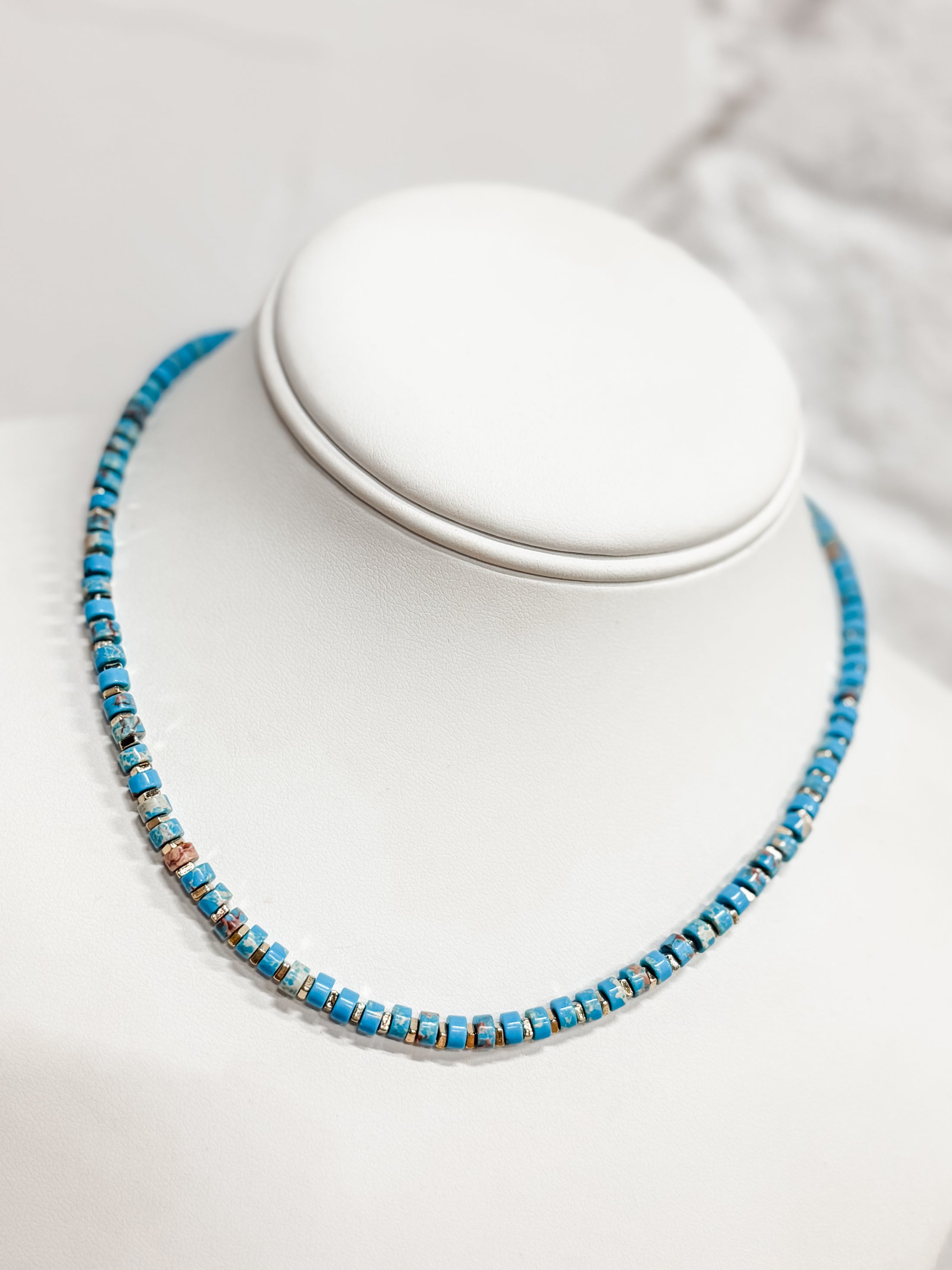 Turquoise Trail Beaded Necklace