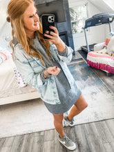 Load image into Gallery viewer, Mollie Oversized Denim Jacket
