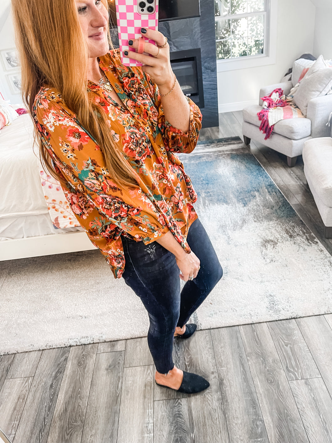 Lia Floral Top