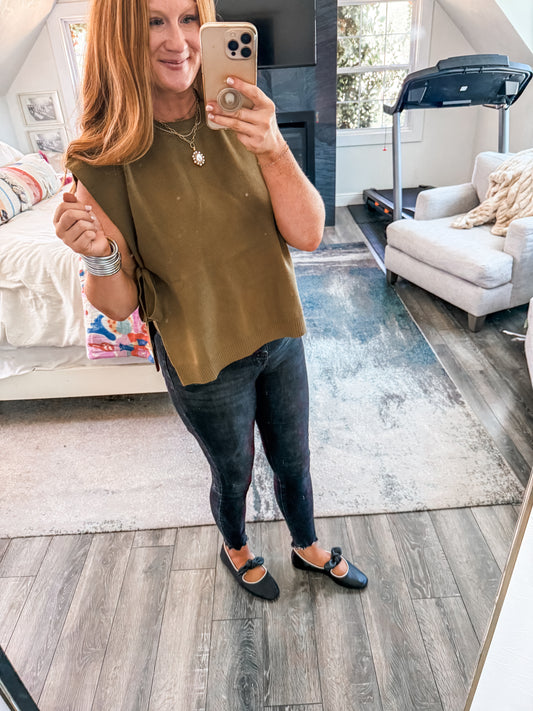 Olive Sweater Vest