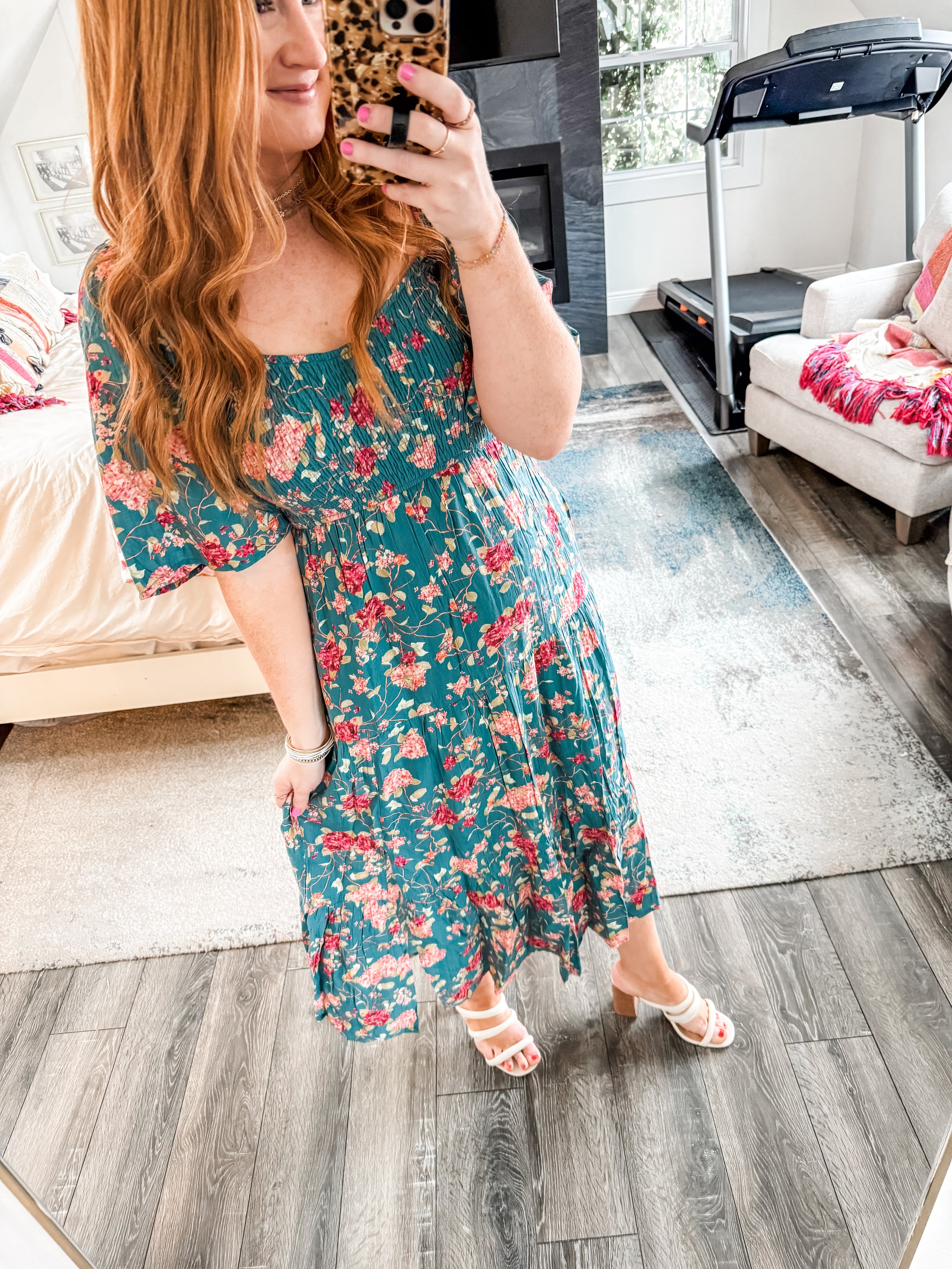 Lenny Floral Midi Dress