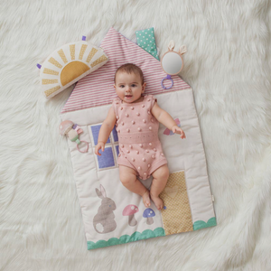 Ritzy Tummy Time Playmat - Cottage