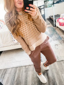 Erin Checkered Sweater