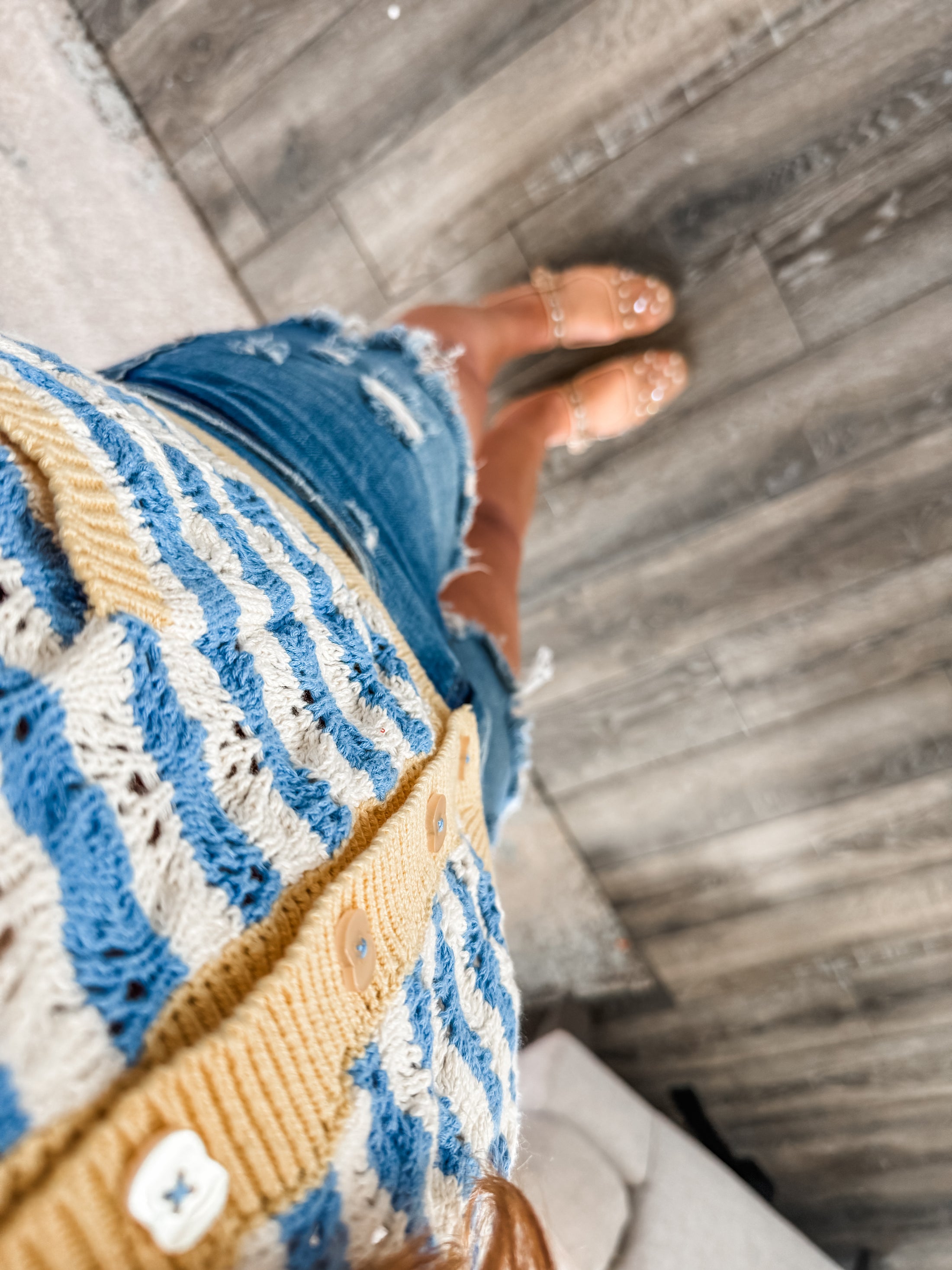 Audrey Striped Cardigan