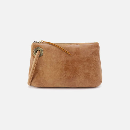 Daisy Daze Large Wristlet - Buffed Whisky