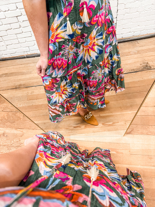 Boho Bloom Maxi Dress
