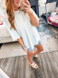 Load image into Gallery viewer, Luci Oversized Striped Top - Sky
