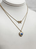 Load image into Gallery viewer, Love Shack Bow Necklace - blue
