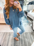 Load image into Gallery viewer, Teagan Oversized Sweatshirt - Navy

