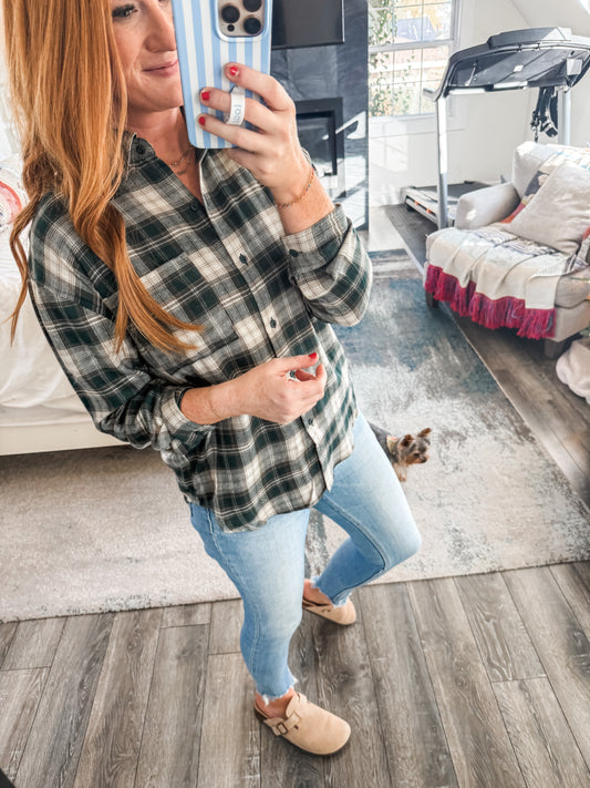 Z Supply River Plaid Button Up