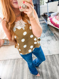 Load image into Gallery viewer, Jenna Satin Polka-Dot Top
